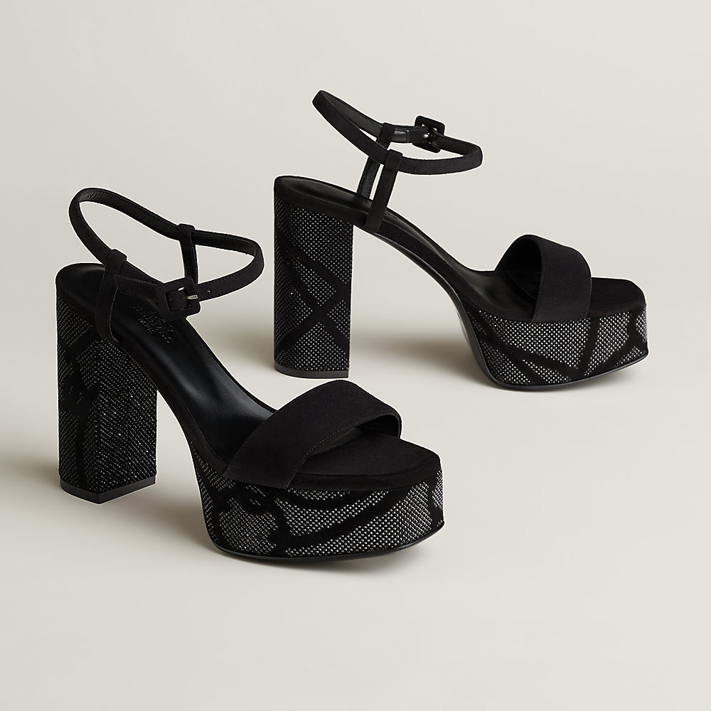 Lightning 70 sandal - Black | Hermès Poland
